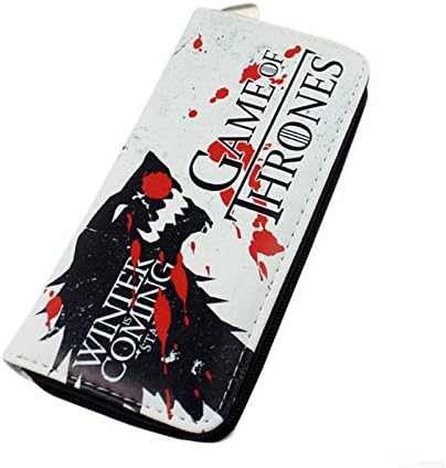 Anime Movie Wallets Game of Thrones Pu Leather Zipper Clutch Long Wallet