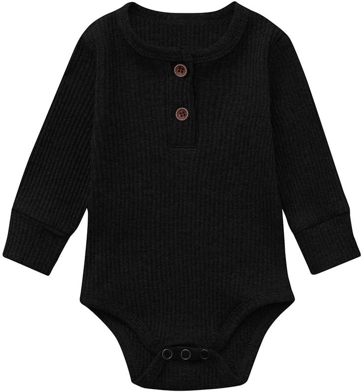 Gornorriss Baby Rompers Infant Newborn Solid Striped Romper Jumpsuit Outfits Clothing