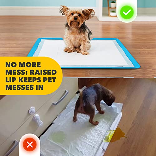 Skywin Dog Puppy Pad Holder Tray No Spill Pee Pad Holder for Dogs