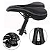 Cushion Gel Bicycle Bike Seat for Men - Comfortable Bike Saddle - Comfort for Road Racing,Mountain bike,Touring,Commuting,Triathlon,Indoor Cycling(Black)