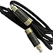 Digital Audio Cable (6 Feet) - TOSLINK Fiber Optic (S/PDIF, ADAT, EIAJ) - Braided Cord - JIS F05 Male to Male Connectors - Optical Cable for Perfect Dolby TrueHD Digital & DTS Surround Sound
