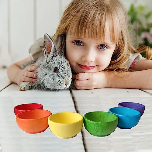 Wooden Stacking Cups for Rabbit a Natural Alternative to Plastic Cups