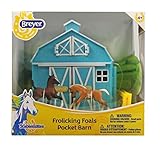 Breyer Stablemates Frolicking Foals Pocket Barn and Horse Play Set