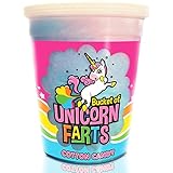 Bucket of Unicorn Farts Cotton Candy - Novelty Unicorn Gifts - Funny Christmas Gag Gifts - Perfect Stocking Stuffer Idea or White Elephant Gift For Women, Men, Kids, Friends and Family