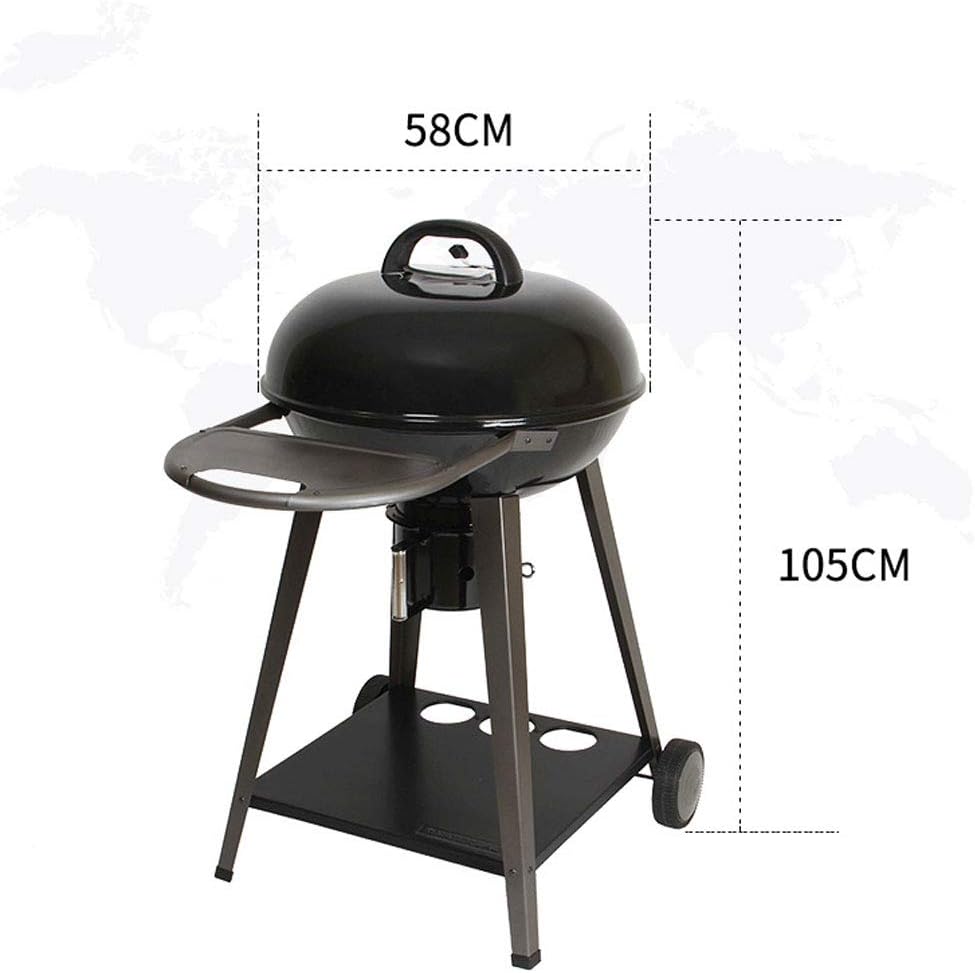 review ZJJ& BBQ Barbecue Grill Stove Roasted Dual-use Mobile Apple Grill Outdoor Garden Camping Grill Grill