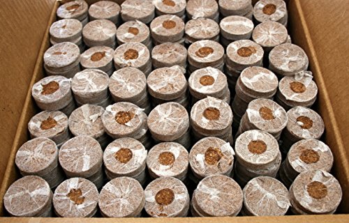 Coco Coir Grow Pellets/Grow Media 42 mm (1.65 in) - Value Pack Sizes (1,000) - NOT Jiffy-7 - Coco Coir not Coco Peat