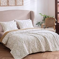 mixinni Reversible Soft Quilts 3-Piece Beige