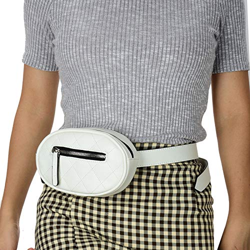 Waist Bags with Adjustable Strap Fanny Packs for Women PU Leather Belt Bag Fanny Pack Crossbody Bag