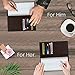 Access Denied Genuine Leather Checkbook Cover For Women & Men - Checkbook Holder For Duplicate Checks Card Wallet RFID