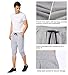 BALEAF Men's 3/4 Workout Joggers Capri Pants Running Training Side Pockets Light Gray Size L