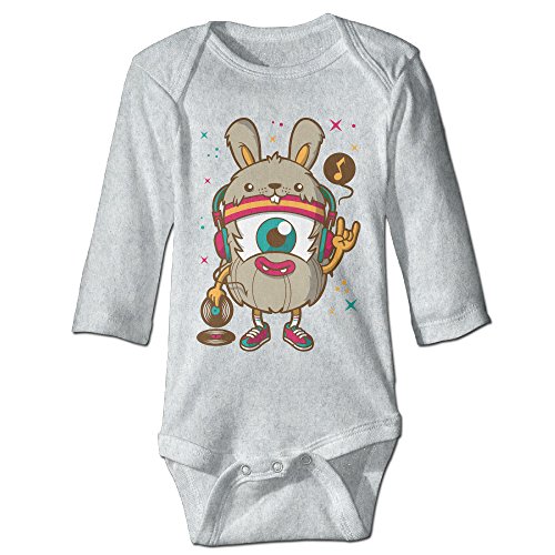 Alexx Weird DJ Kid Jumpsuit Bodysuit Long-sleeve Romper Ash