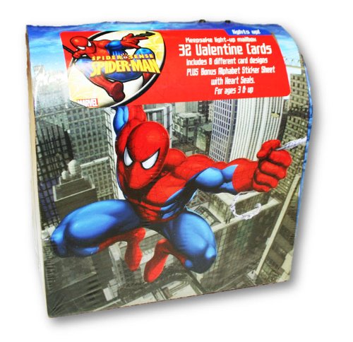 UPC 073861456606, Valentine&#39;s Day Light Mailbox with 32 Valentine Cards (Spiderman Spider~Sense)