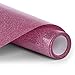 Glitter HTV Vinyl - 12 inch x 5ft PU Heat Transfer Vinyl roll Easy to Cut & Weed and Transfer, Iron On Htv Vinyl Design for T-Shirt, Clothes and Other Textiles(Pink)