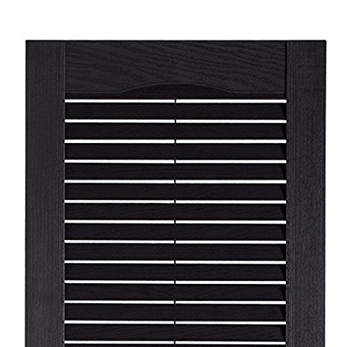 Custom Exterior Vinyl Louver Window Shutters w/Installation Spikes (Pair)