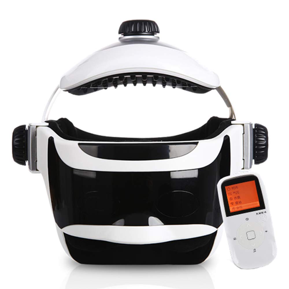 LJJL ヘッドマッサージャー 電動ヘッドアイマッサージ頭痛ホームニーディングスキップアイマッサージャー ...