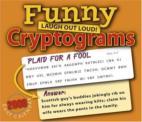 Funny Cryptograms 2008 Daily Boxed Calendar by 
