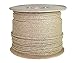Ravenox Twisted UnManila Rope | (1/4-inch x 50-feet) | ProManila Polypropylene Cord for Indoor Outdoor Use | 3/16-in to 2-inch Diameter | for Landscaping, Tug of War, Marine, Projects and Tie-Downs