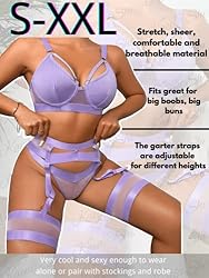 Kaei&Shi Garter Belt Thong Lingerie for