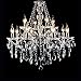 Outus Clear Crystal Pendants Teardrop Chandelier Pendants Glass Prisms Beads Strands, 15 Pack