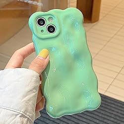 UEEBAI Case for iPhone 15 6.1 inch, Cute Solid