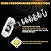 Car Door Projector Lights for Infiniti Courtesy Lamps Ghost Shadow Lights EX FX G M Q50 Q60 QX50 QX56 QX70 QX80 Accessories Welcome Projector Lights, 2 Pack
