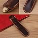 1pc Antique Handmade Leather Fountain Pen Bag Single Pen Holder Pouch Bag Soft Pencil Protective Sleeve Cover