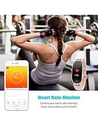 NEWBEING Fitness Watches for Women, Fitness Tracker, Waterproof Smart Watch for Android Phones and iPhone, Health Monitoring Watches, Activity Tracker, Pedometer for Walking, Heart Rate Monitor