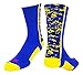 TCK Digital Camo Crew Socks (Royal/Gold, Small) - Royal/Gold,Small