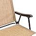 Best Choice Products Set of 2 Weather-Resistant Outdoor Textiline Folding Sling Back Chairs w/Metal Frame, Brown