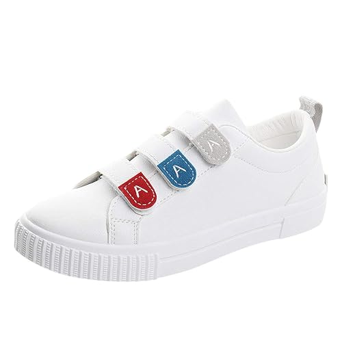 Lenfesh Grisrosa Pu Para Mujer Moda Casual Velcro Color