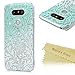 LG G5 Case - Mavis's Diary 3D Handmade Bling Crystal Shiny Rhinestone Diamonds Special Hollow Floral Gradient Pattern Hard PC Cover Transparent Clear Case Pretty Elegant Design for LG G5 (LG H868)