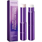 Color Changing Foundation Stick with Built-in Brush, Natural Finish Makeup