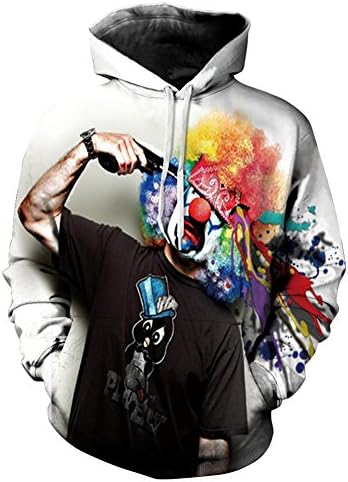 Newfeeling Unisex Funny Clown Creative Sweatshirts Pullovers