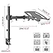 Gibbon Mounts Monitor and Laptop Mount, Dual Height Adjustable and Full Motion Monitor Arms with Laptop Tray, Fits up to 27 Inch 17.6lbs Computer Screen Per Arm, up to 15.6 Inch Laptop on Tray
