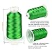 Simthread 42 Options Various Assorted Color Packs of Polyester Embroidery Machine Thread Huge Spool 5000M for All Embroidery Machines (Green Series)