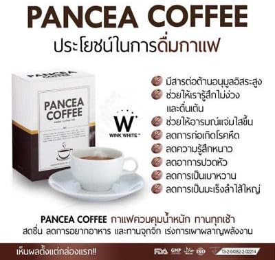 Fast weight Loss Pancea Coffee Genuine Wink White Coffee 10 Sachets.