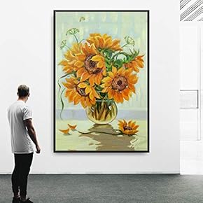 signwin Framed Canvas Wall Art Flowers Canvas Prints...