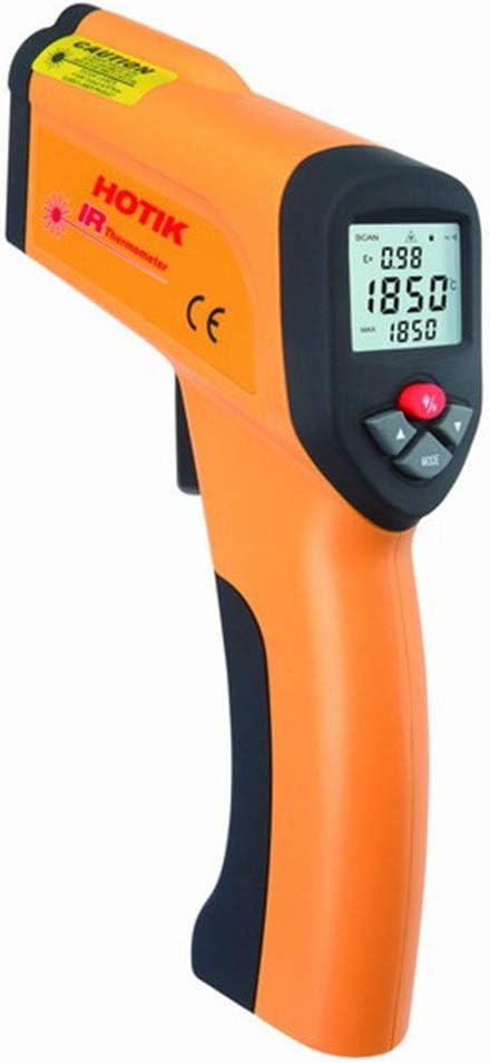 FANCYKIKI Handheld 1300 °C Industrial Grade Wireless Infrared Thermometer HT-6888 Intelligent Temperature Gun High Precision Handheld for Baby, Kids, Adults and Pets, Non-Contact Infrared Body Tempera