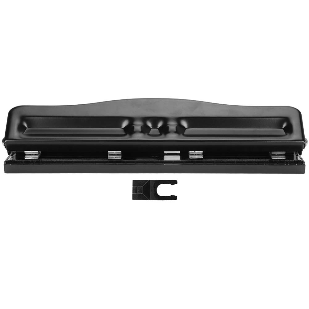 Photo 1 of 4 Hole Punch, 10 Sheets Punch Capacity Adjustable Desktop Hole Puncher for Paper Document Book VoucherPunches
