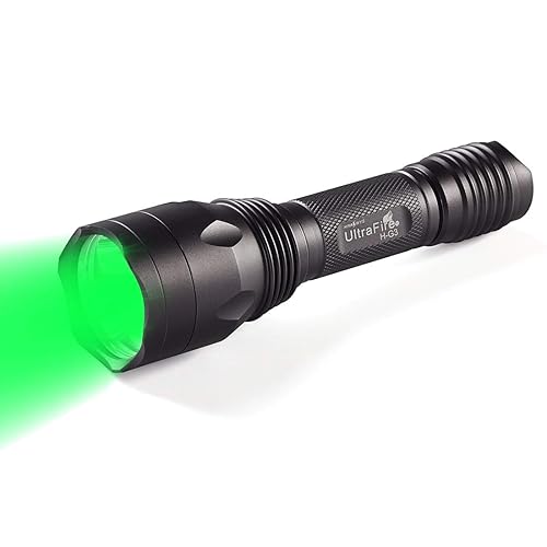 ULTRAFIRE Green Hunting Flashlight, XP-E2 LED 650 Lumens