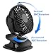 Battery Operated Clip on Fan and Desk Fan 2 in 1, Rechargeable Battery Fan Portable Baby Stroller Fan, USB or Battery Powered, Small Personal Fan with 4 Speeds for Office, Dorm and Outdoor Activity