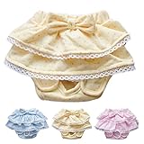 Dog SKIRT Diaper Female Sanitary Pant Dress Ruffles Cotton For SMALL Breeds DELIVERY TIME 2 - 4 DAY (YELLOW, LARGE: Waist 11