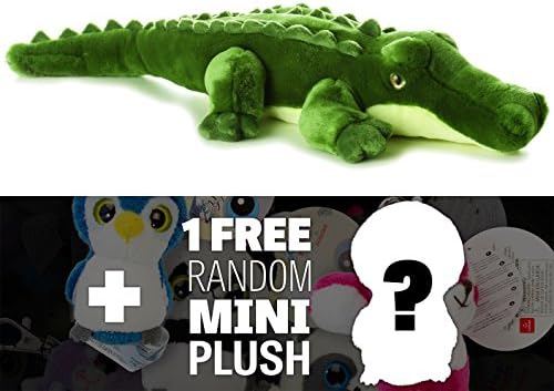 Swampy Crocodile: ~15" Aurora World Flopsie Plush + 1 FREE Aurora Mini-Plush Charm Bundle [067615]