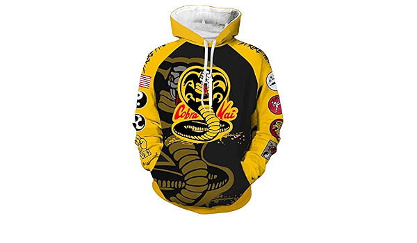 cobra kai moletom com capuz amazon