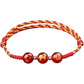 XAM 2026 Adjustable Chinese New Years Horse Woven Bracelet for Women Men Handmade Crystal Red Rope Zodiac Horse Bracelet Chinese New Years Gifts Jewelry