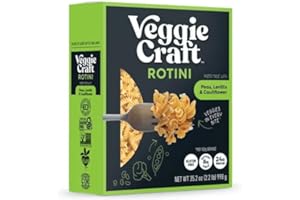 Veggiecraft Farms Rotini Pasta - High Protein, Vegan, Gluten Free Noodles, Made with Lentil Peas & Cauliflower, Plant Based, Low Carb, Healthy Pasta, High Fiber, Non-GMO - 35.2 oz (Pack of 1)