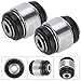 Duokon 2pcs Control Arm Rear Upper Bushing,Silver black Replacement Arm Bushing Rear Control Arm Upper Bushing for E36 E46 E85 Z4 33321140345