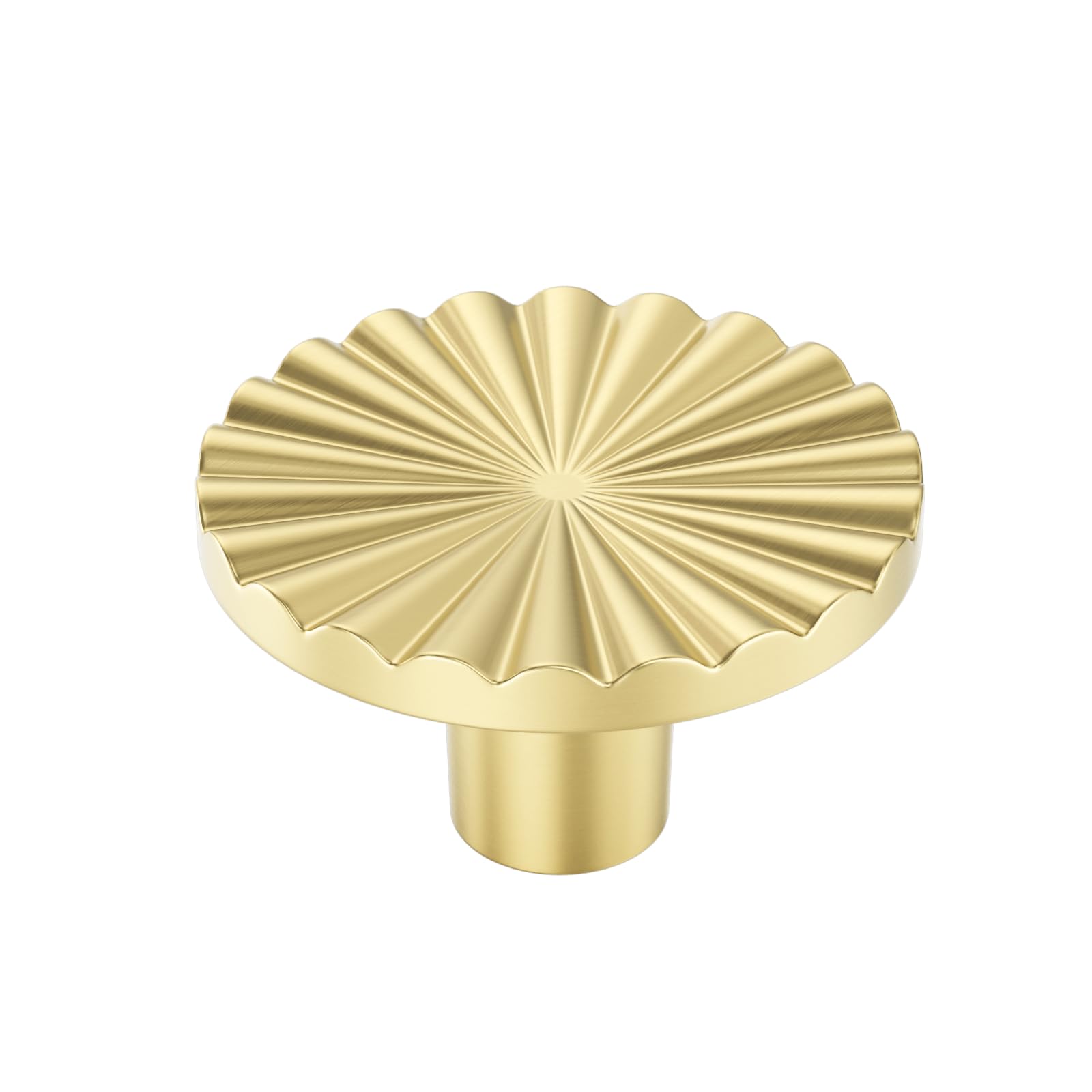 Photo 1 of goldenwarm 6 Pack Gold Dresser Knobs Luxury Drawer Knob for Cabinet Drawers Pulls Brushed Brass Kitchen Hardware Handles