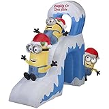 Airblown Inflatable - Minions Naughty or Nice Slide with Kevin, Stuart, and Bob - 10 Feet Wide