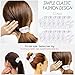 Whavel 12 Pack Hair Scrunchies Velvet Elastics Scrunchy Bobbles Soft Hair Bands Hair Ties, White